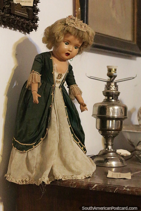 Antique doll at the Regional Museum Alicia Gonzalez Castrillon in La Paz. (480x720px). Argentina, South America.