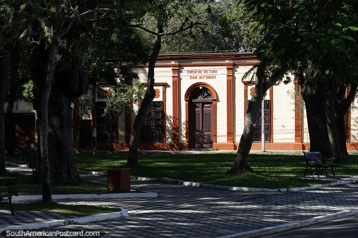 Plaza Mariscal Francisco Solano Lopez in Pilar. (720x480px). Paraguay, South America.