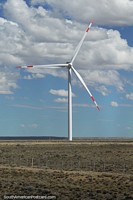 Electricity generation from the wind around Jaramillo in the Patagonia.