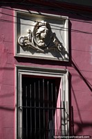 Another example of a ceramic face above a doorway in Corrientes city.