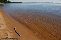 Ripples in the clear waters of the magnificent Parana River in Ituzaingo.