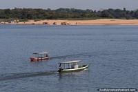 From city side looking across the river to the island in Maraba.