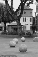 Nice building with dome in the main plaza in Dourados.