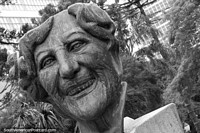 Lala Schneider (1926-2007), actress and producer, large monument at Plaza Santos Andrade in Curitiba.