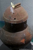 Antique ceramic pot at the Archaeological and Ethnographic Museum in Puerto Berrio.