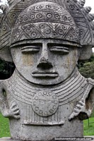 Antigua figura de piedra en el Parque Arqueolgico de Facatativa.