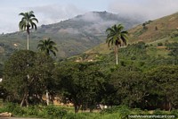 Green mountains and countryside around Bocono.